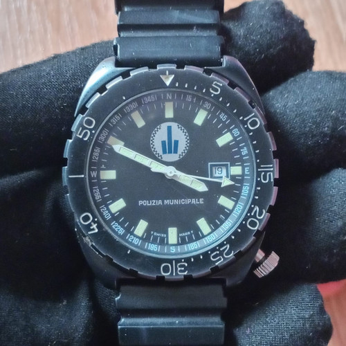 Watch North Eagles military Italian Polizia municipale rare