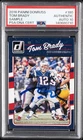 2016 PANINI DONRUSS SAMPLE #180 TOM BRADY PSA AUTHENTIC DNA AUTO 10