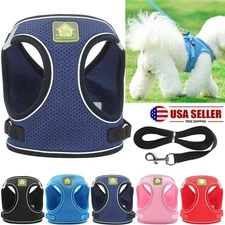 Harness Pet Vest Leash and Dog Mesh Set Cat Soft Puppy Small Strap Collar Breath