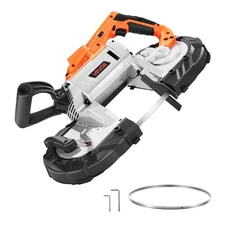 20V Portable Band Saw,5 Inches Deep Cut,360W Bandsaw with Brushless Motor,Cordl