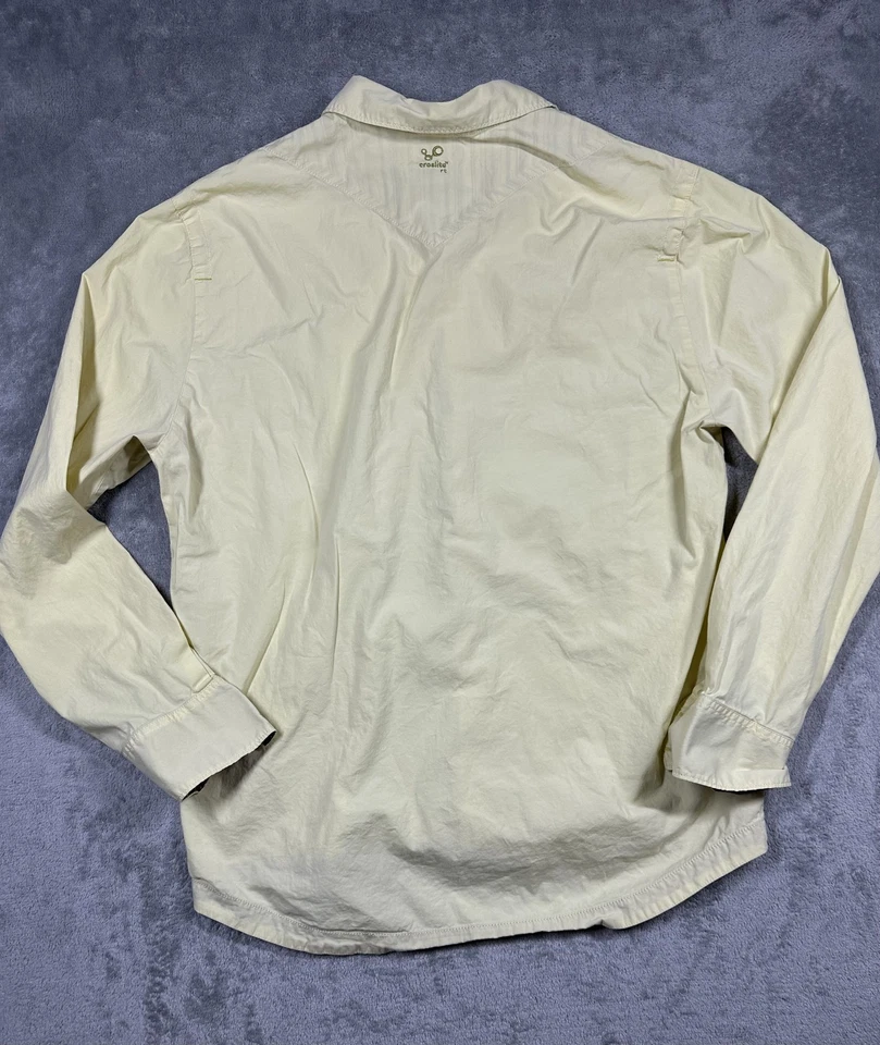 Crocs Shirt Mens XL Yellow Croslite Relaxed Technology Plaid Lined Long Sleeve - Image 2 of 4