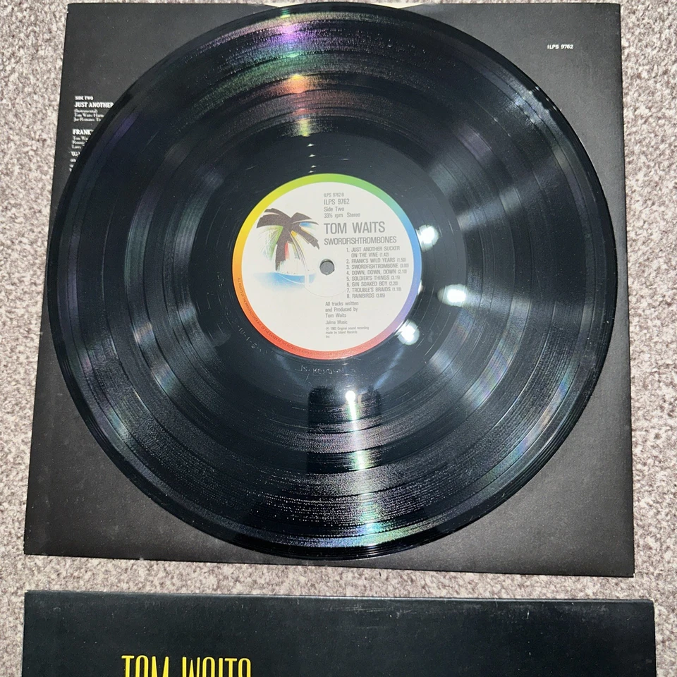 Tom Waits - Swordfish Trombones (UK LP Island ILPM 9762) Used F1 - Image 4 of 4