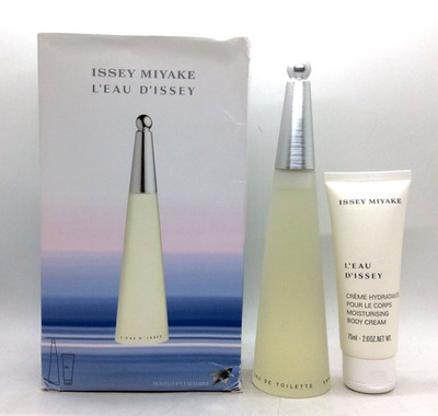 L'eau D'Issey by Issey Miyake 2 pc set 3.3 oz EDT + 2.6 oz body cream R15