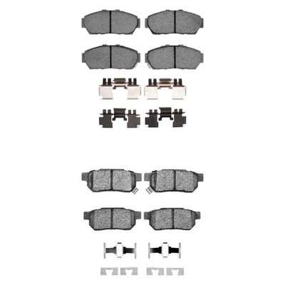 For Honda Civic 93-95 R1 Concepts Optimum OEp Front & Rear Brake Pad Set