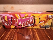 Mountain Dew Trolli Zero Sugar Cherry Lemon Soda 12 Pack of 12oz Cans MTN