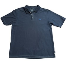 Tommy Bahama Island Zone Polo Shirt Mens L Embroidered Swordfish Performance