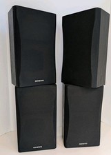 Onkyo SKB-550 Surround Speakers 4 Pack Black Home Theater Tested Working