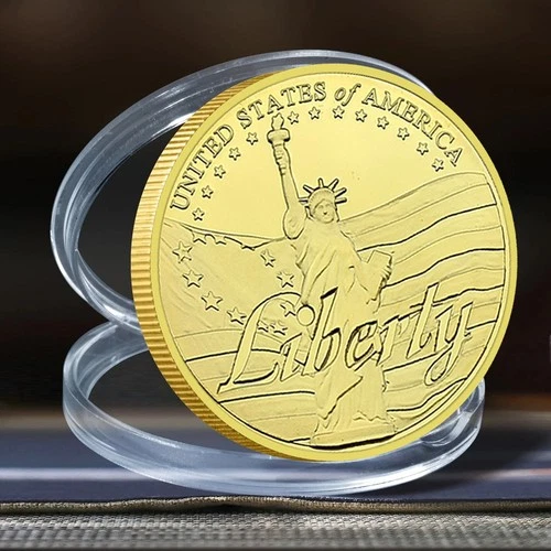 Statue of Liberty Commemorative Coin - Liberty United States of America Golden Coin