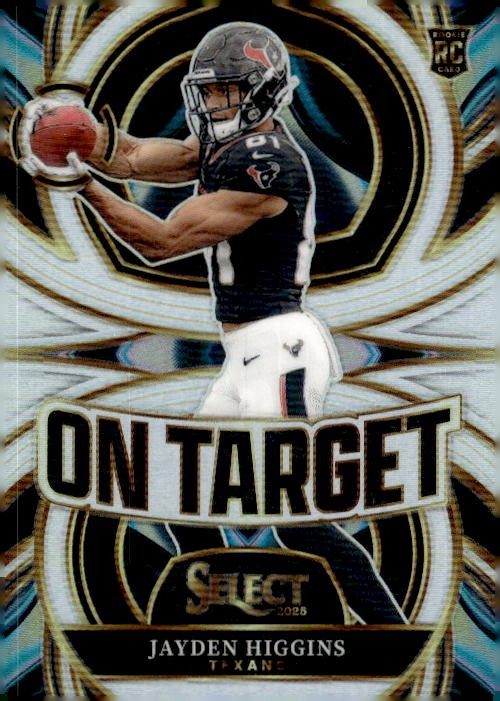 2025 Panini Select #11 Jayden Higgins On Target Silver Prizm