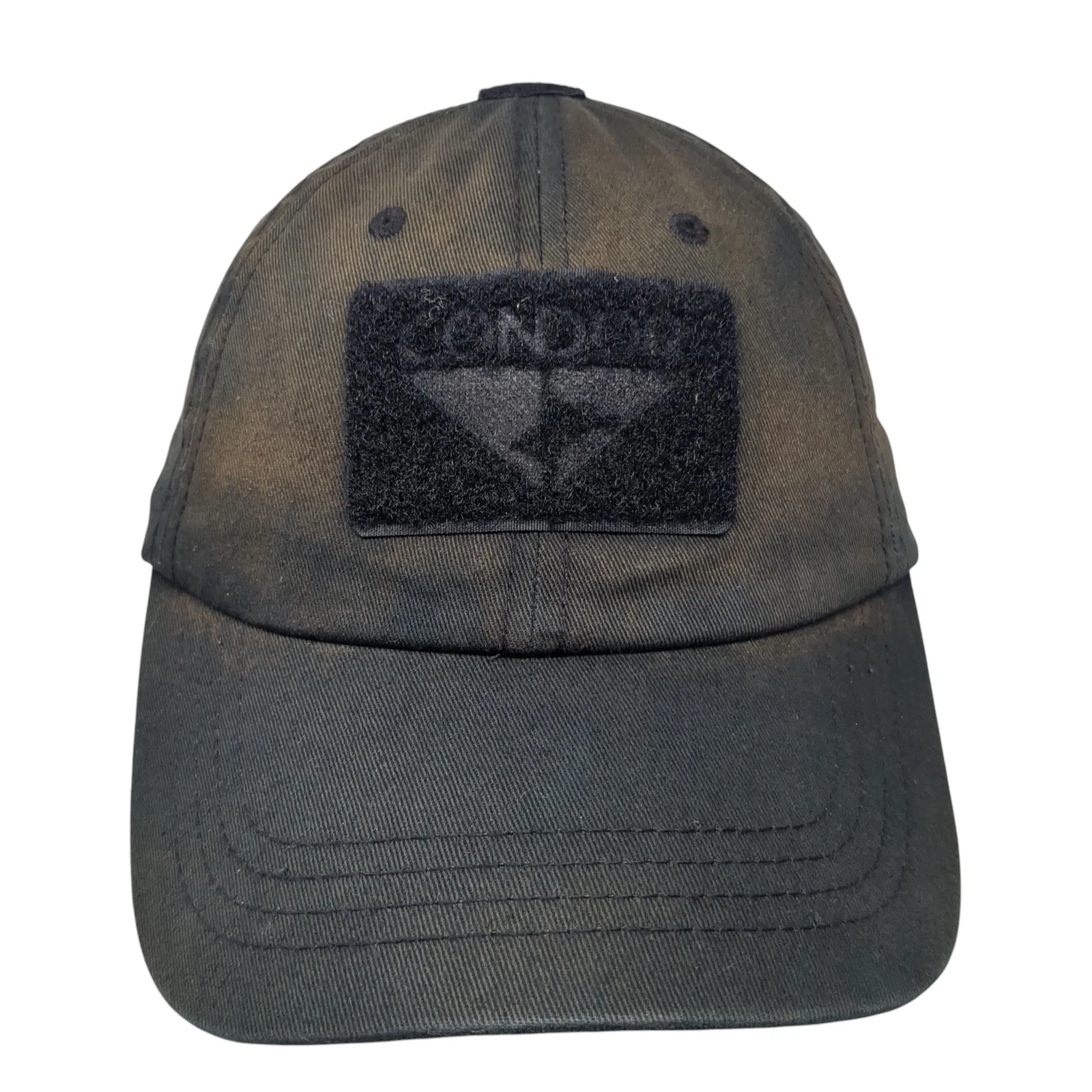 Condor Slideback Baseball Cap Black One Size Adjustable 6 Panel Cotton
