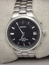 Seiko Dolce Solar Radio Watch 7B22-0AK0 Steel 19cm Box Included Used