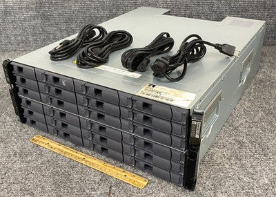 NetApp DS4243 24-Bay Disk Shelf Storage, 2x SAS Controller 2x PSU w/Cord (As Is)