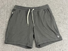 Vuori Men  s Ponto Performance Shorts 7  Inseam Men  s M Heathered Black V344