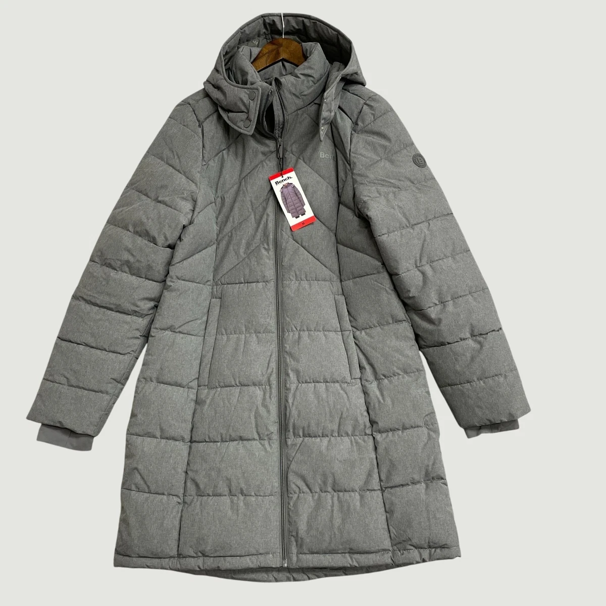 PADDED NYLON BENCH COAT (BLACK/WHITE) ENNOY PADDED NYLON BENCH 