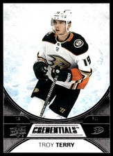 2021-22 Upper Deck Credentials Troy Terry Anaheim Ducks #42