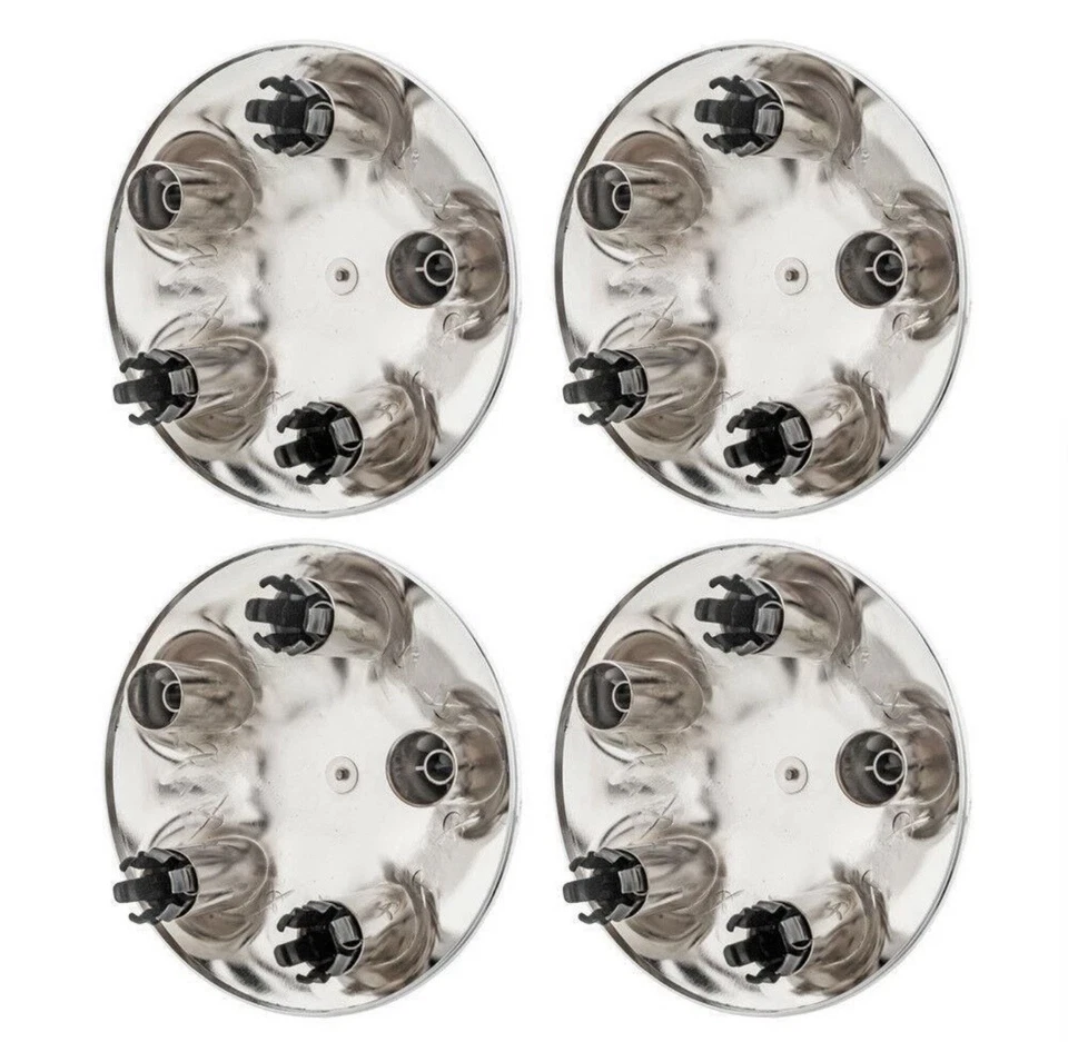 2000-2002 Ford Expedition F150 7.7" Chrome Wheel Center Hub Caps - Image 2 of 4