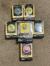 6-Speaqua SpongeBob SquarePants character Waterproof Bluetooth Speaker lot of 6