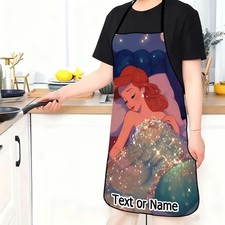 Personalized The Little Mermaid Ariel Princess Sleeping Mother's Day Gift Apron