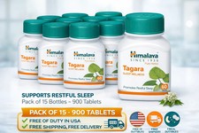 Himalaya Tagara 60 Tabs Calm Relaxation Herbal Supplement Pack of 15 Exp 05-2028