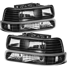 MOSTPLUS Headlight Assembly Compatible with 1999-2002 Chevrolet Silverado 150...