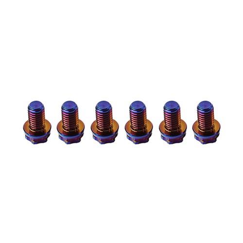 6 stück Titan Bolzen Torx Kopf Flansch Schraube M10x15mm Für Motorrad Fahrrad - Picture 11 of 12
