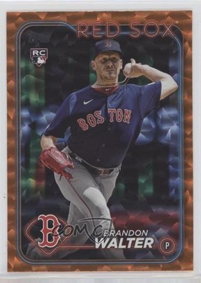2024 Topps Series 1 Orange Crackle Foil 74/299 Brandon Walter #193 Rookie RC 3q5