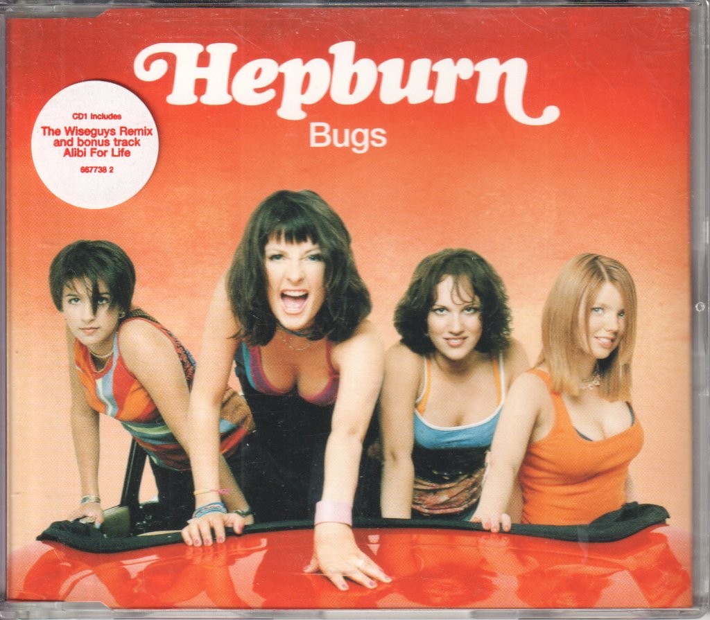 Hepburn Bugs CD UK Columbia 1999 single part 1 has info sticker on front of case