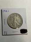 1921-P Philadelphia Walking Liberty Silver Half 50c G Key Date