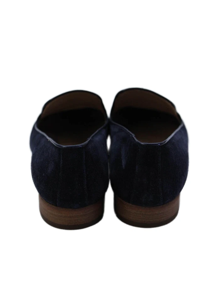 Zapatos mocasines planos sin cordones de gamuza Church's para mujer azul marino talla 6,5 Foto 3 de 4