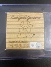 Authentic Piece Of New York Yankees Home Dugout Bench W Mlb Holo