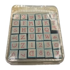 All Night Media Alphabet and Numbers Rubber Stamps Complete