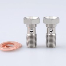 Banjo Bolt 7/16x20 AN-4 Stainless Steel 2 Piece Kit