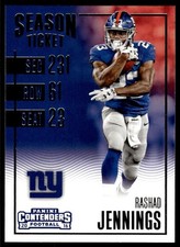 2016 PANINI CONTENDERS RASHAD JENNINGS #6 NEW YORK GIANTS 1444