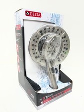 Delta In2ition 2-in-1 5-Spray 6.63 in.Wall Mount Dual Shower Head Brushed Nickel