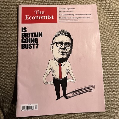 NEW The Economist Magazine September 27th 2025 Starmer US UK Trump RRP £10.99
