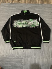 Vtg Ecko Unltd Track Jacket Graffiti Graphic Hip Hop Skater Streetwear Black XXL