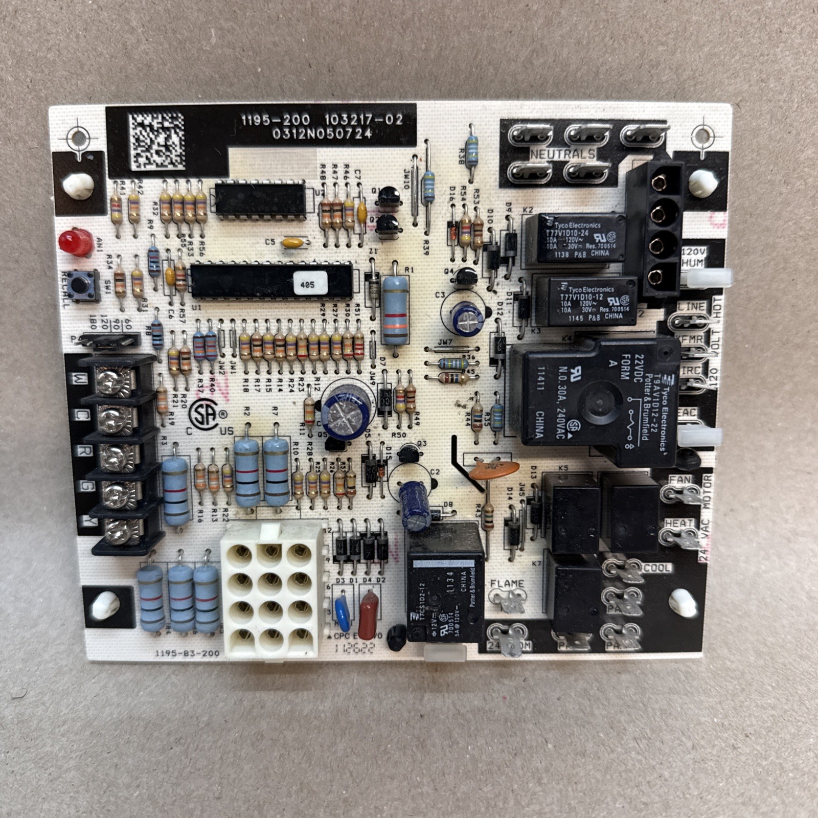 LENNOX 1195-200 Furnace Control Circuit Board 103217-03 B2