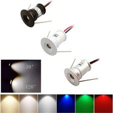 12v Dimmable Mini Led 1w Small Spot Light Spotlight 15mm Recessed Downlight