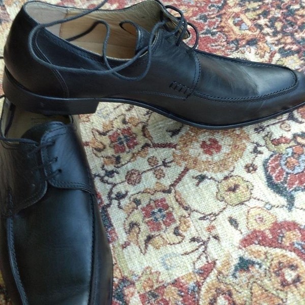 Men Howell Heels Black Leather 42.5