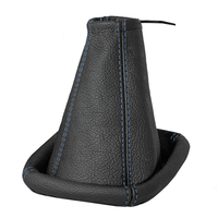 Schaltsack Schaltmanschette FüR Opel Astra F 100% Echtes Leder Schwarz Blau