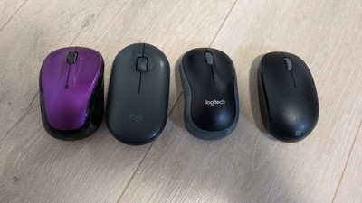 Lot of 4 Logitech Logi Microsoft Wireless Bluetooth Desktop Optical Mouse