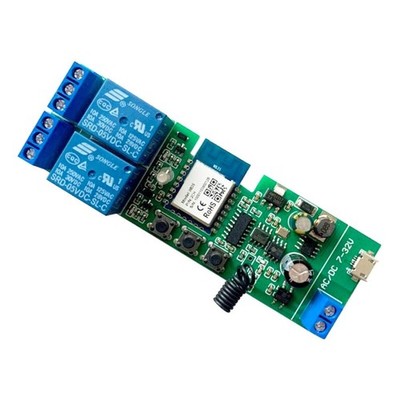 Updated WiFi Wireless Smart Switch Inching Self-Locking Relay Module,Set Inch...