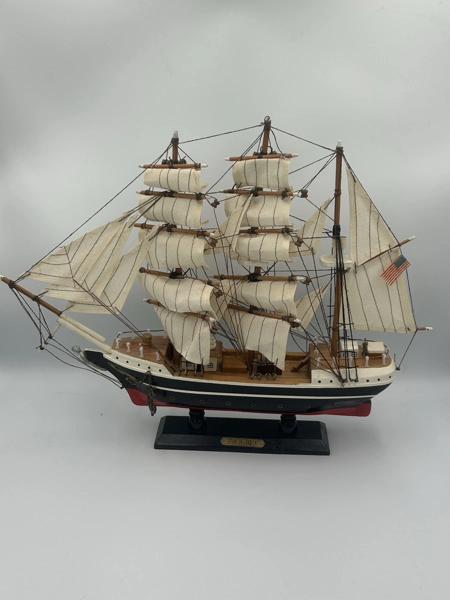 木制帆船模型古董模型船| eBay