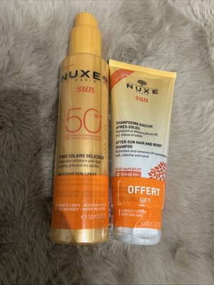 Nuxe Sun Set Sun Spray SPF50 150ml/FREE After-Sun Shower Shampoo 100ml