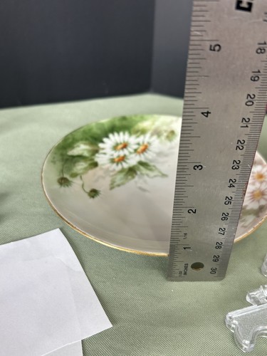 Tirschenreuth handbemalte rosa Wildrosen 6" Zoll Teller signiert Pearson - Bild 7 von 7