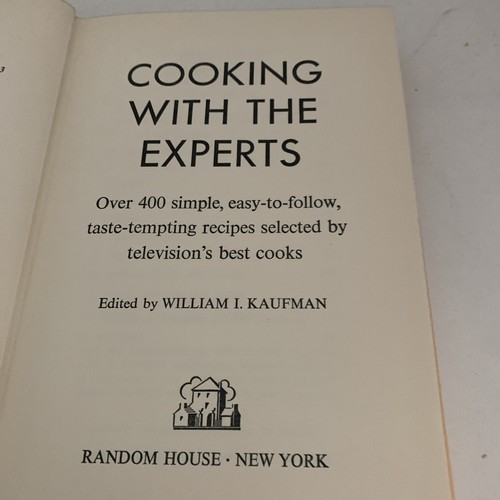 Cooking With The Experts William Kaufman 1955 1st Printing. HC/DJ 1950s TV Chefs - Picture 17 of 23