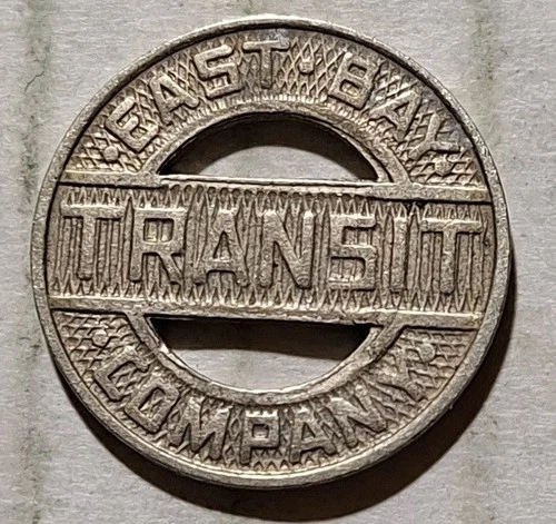 Oakland, California - East Bay Transit Company One Fare Transit Token CA 575 I - product listing photo