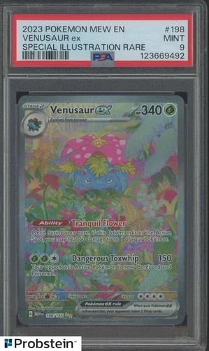 2023 Pokemon MEW EN Special Illustration Rare #198 Venusaur ex PSA 9 MINT