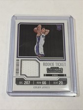 2023-24 Panini Contenders - Rookie Ticket Swatches Colby Jones #RTS-CLJ MEM, RC