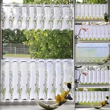 Stickerei Plauen Scheibengardine Fensterbild Bistro Gardine Deko Motiv Spitze